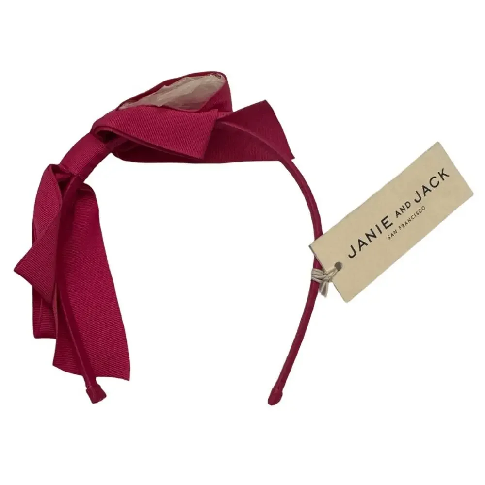Janie and Jack Baby/Toddler Girl's Large Bow Headband - Fuchsia